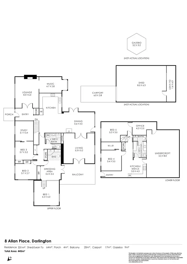 Floorplan of Homely house listing, 8 Allan Place, Darlington WA 6070