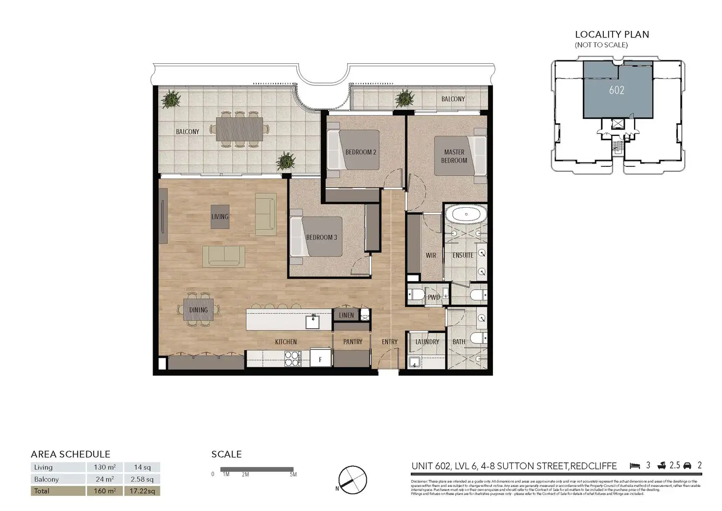 Floorplan of Homely apartment listing, 602/4-8 Sutton Street, Redcliffe QLD 4020