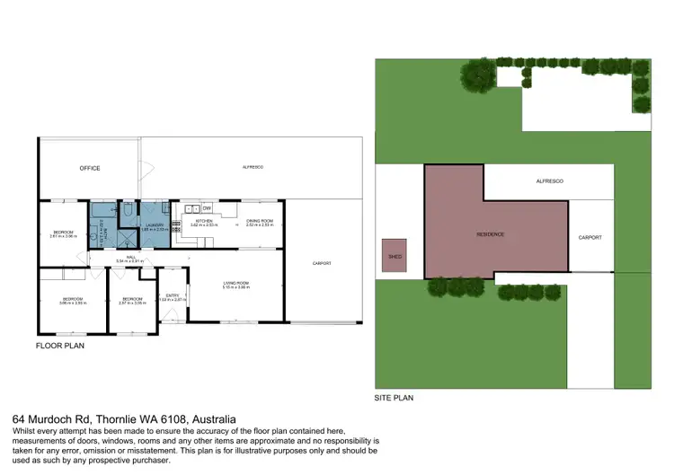 Floorplan of Homely other listing, 64 Murdoch Road, Thornlie WA 6108