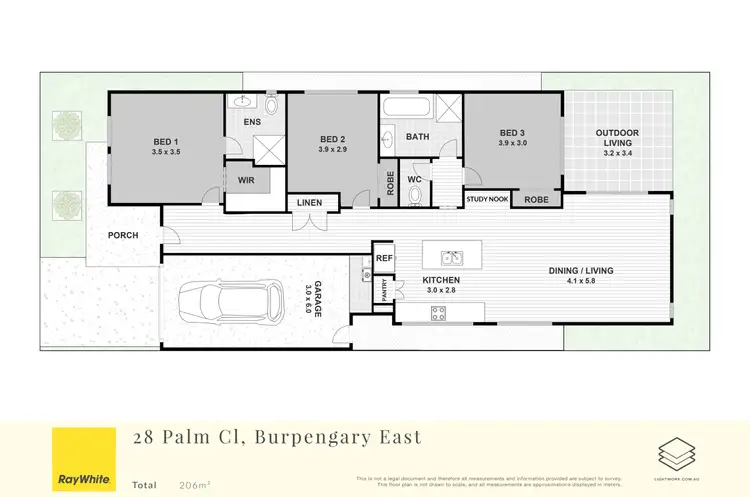 Floorplan of Homely house listing, 28 Palm Close, Burpengary East QLD 4505