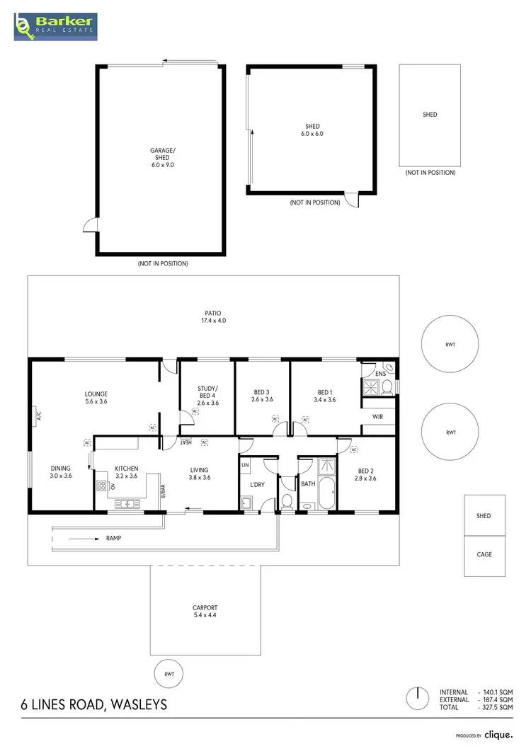 Floorplan of Homely house listing, 6 Lines Road, Wasleys SA 5400
