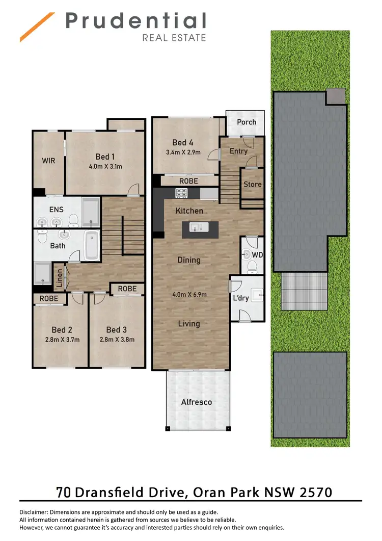 Floorplan of Homely house listing, 70 Dransfield Drive, Oran Park NSW 2570