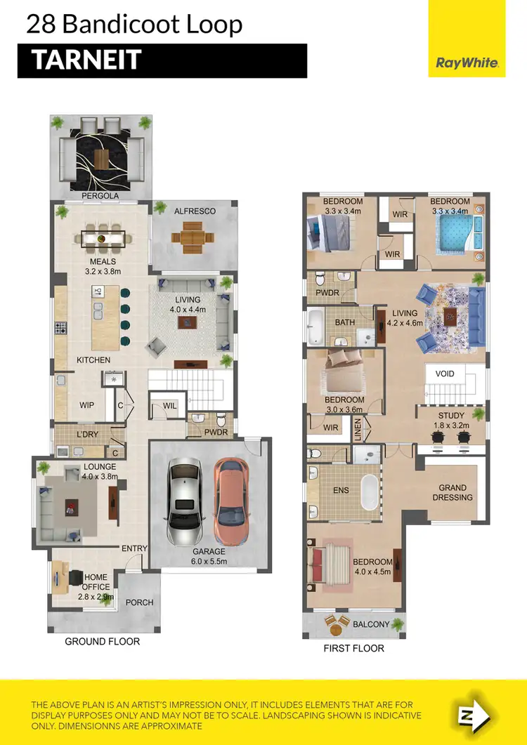 Floorplan of Homely house listing, 28 Bandicoot Loop, Tarneit VIC 3029