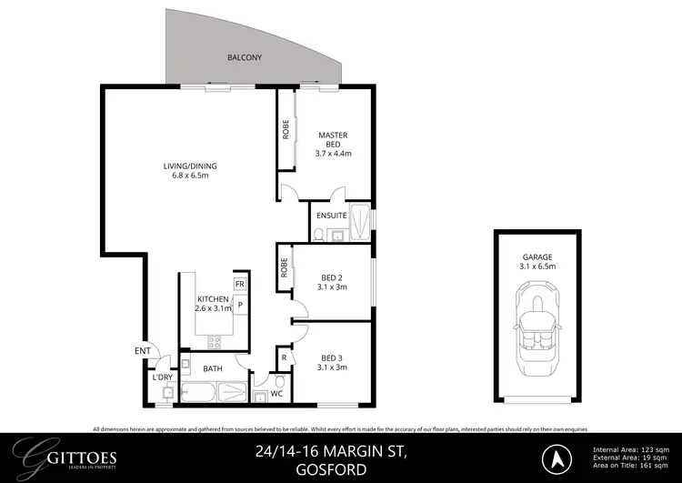 Floorplan of Homely apartment listing, 24/14-16 Margin Street, Gosford NSW 2250