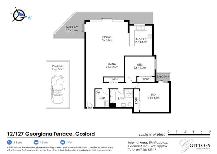 Floorplan of Homely unit listing, 12/127 Georgiana Terrace, Gosford NSW 2250