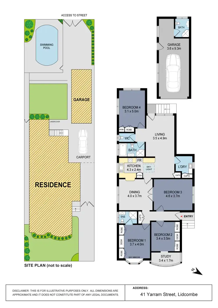Floorplan of Homely house listing, 41 Yarram Street, Lidcombe NSW 2141