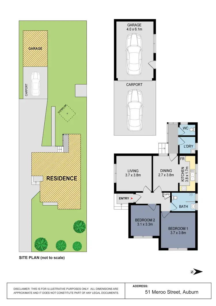 Floorplan of Homely house listing, 51 Meroo Street, Auburn NSW 2144
