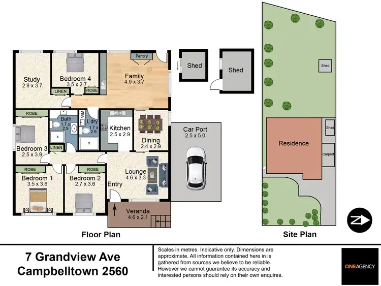 Floorplan of Homely house listing, 7 Grandview Drive, Campbelltown NSW 2560