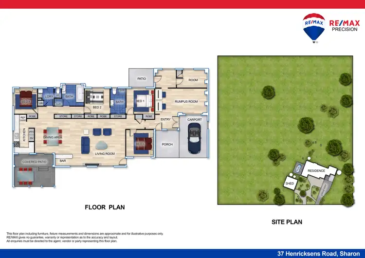 Floorplan of Homely house listing, 37 Henricksens Road, Sharon QLD 4670