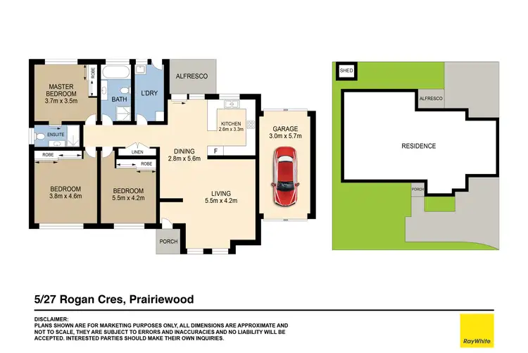 Floorplan of Homely villa listing, 5/27 Rogan Crescent, Prairiewood NSW 2176