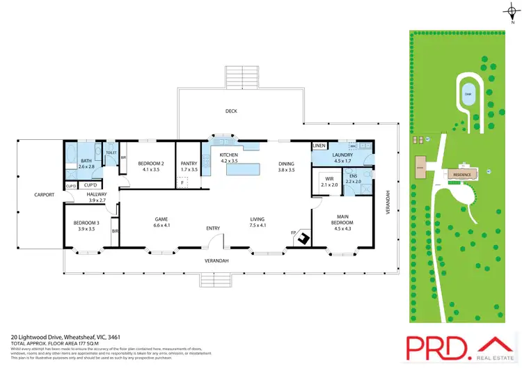 Floorplan of Homely house listing, 20 Lightwood Drive, Wheatsheaf VIC 3461