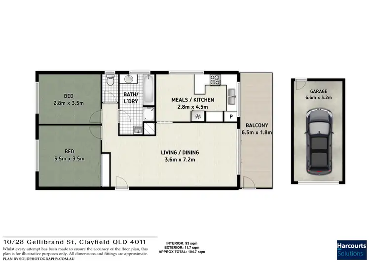 Floorplan of Homely unit listing, 10/28 Gellibrand Street, Clayfield QLD 4011