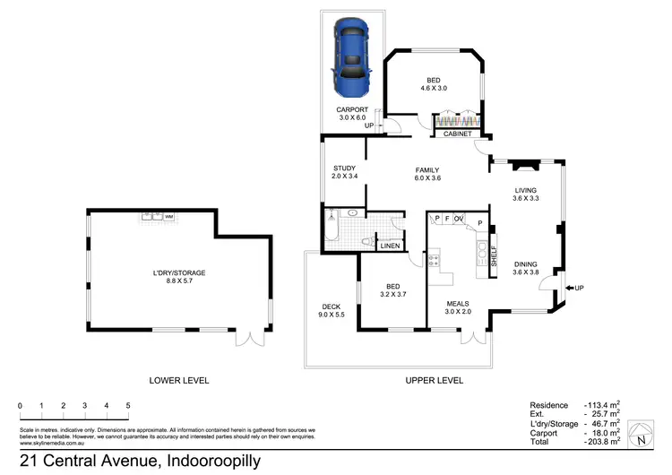 Floorplan of Homely house listing, 21 Central Avenue, Indooroopilly QLD 4068