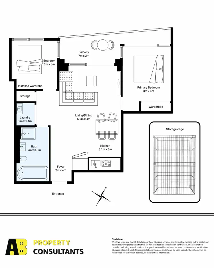 Floorplan of Homely unit listing, 833/180 George Street, Parramatta NSW 2150