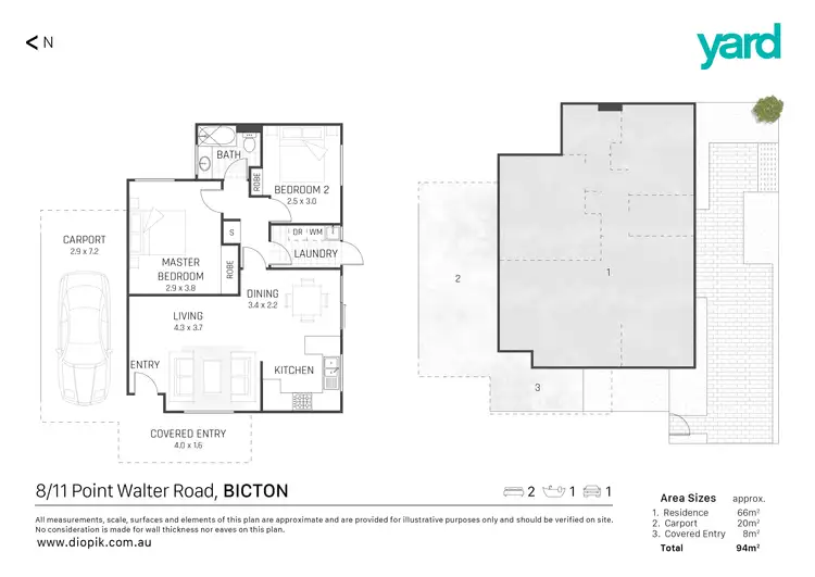 Floorplan of Homely house listing, 8/11 Point Walter Road, Bicton WA 6157