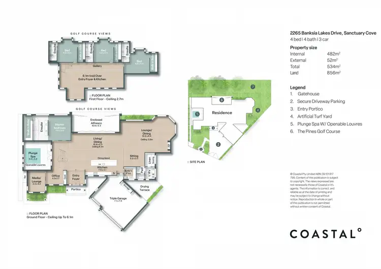 Floorplan of Homely house listing, 2265 Banksia Lakes Drive, Sanctuary Cove QLD 4212
