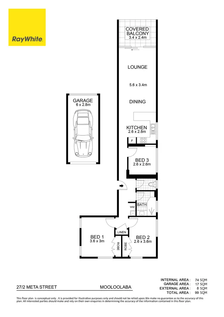 Floorplan of Homely unit listing, 27/2 Meta Street, Mooloolaba QLD 4557