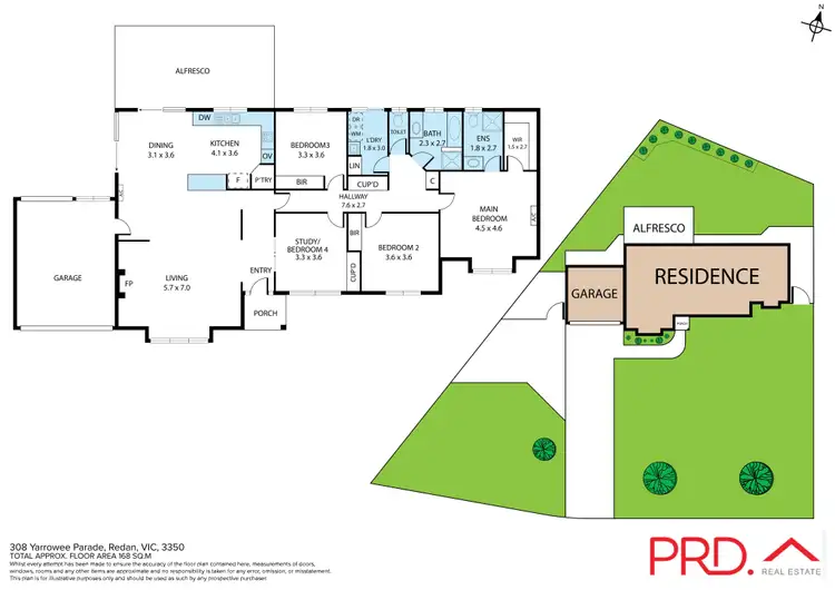 Floorplan of Homely house listing, 308 Yarrowee Parade, Redan VIC 3350