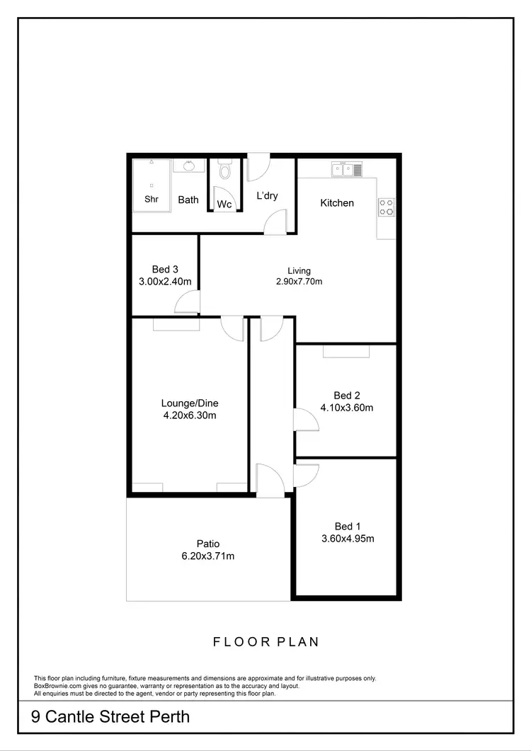 Floorplan of Homely house listing, 9 Cantle Street, Perth WA 6000