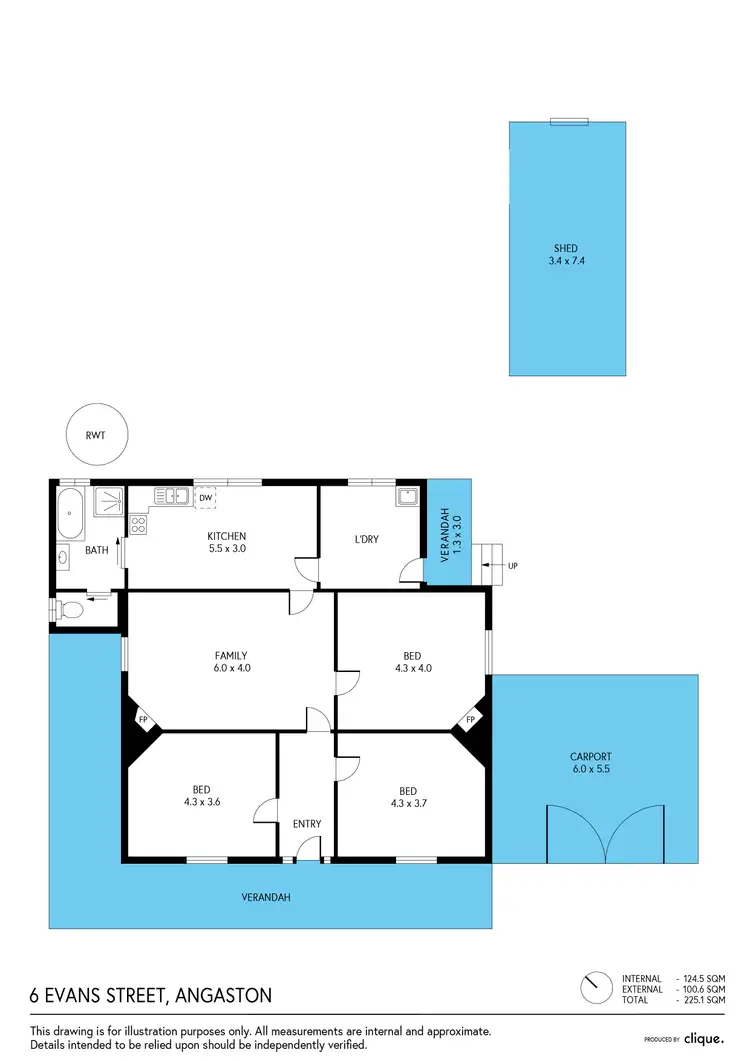 Floorplan of Homely house listing, 6 Evans Street, Angaston SA 5353