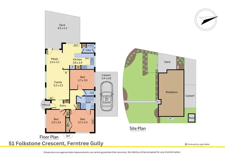 Floorplan of Homely house listing, 51 Folkstone Crescent, Ferntree Gully VIC 3156