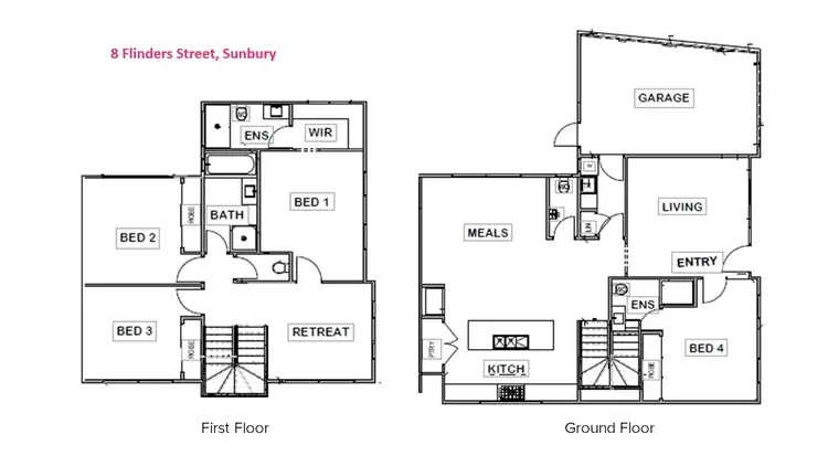 Floorplan of Homely house listing, 8 Flinders Street, Sunbury VIC 3429
