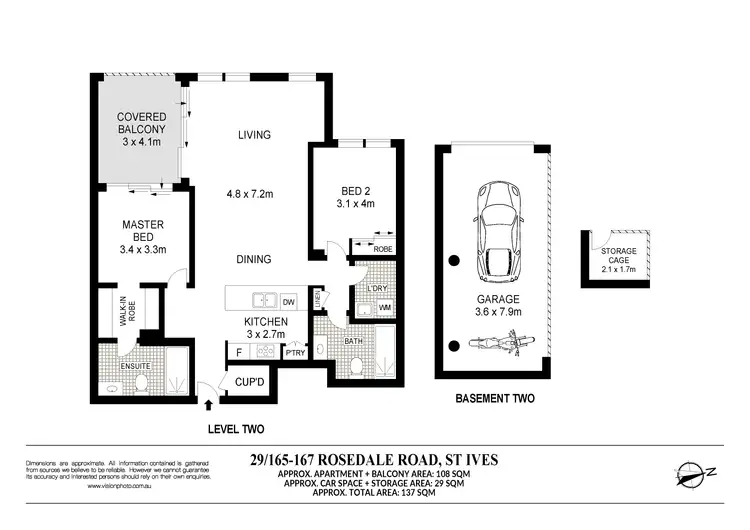 Floorplan of Homely apartment listing, 29/165-167 Rosedale Road, St Ives NSW 2075