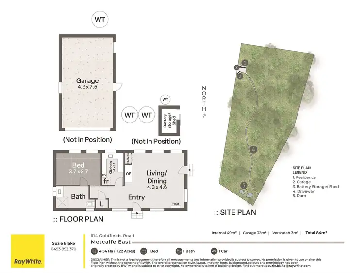 Floorplan of Homely house listing, 614 Goldfields Road, Metcalfe East VIC 3444