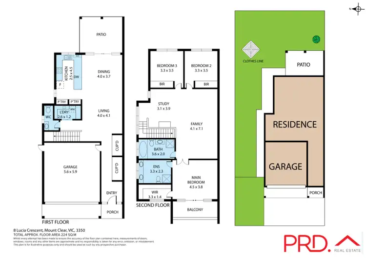 Floorplan of Homely house listing, 8 Lucia Crescent, Mount Clear VIC 3350