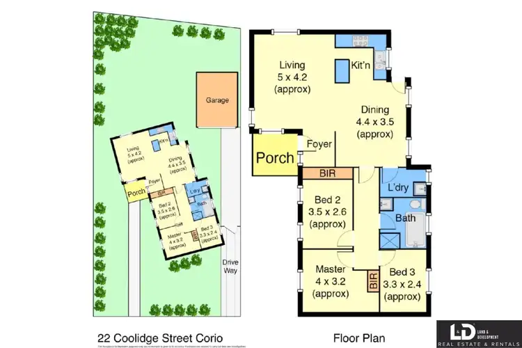 Floorplan of Homely rural property listing, 22 Coolidge st, Corio VIC 3214