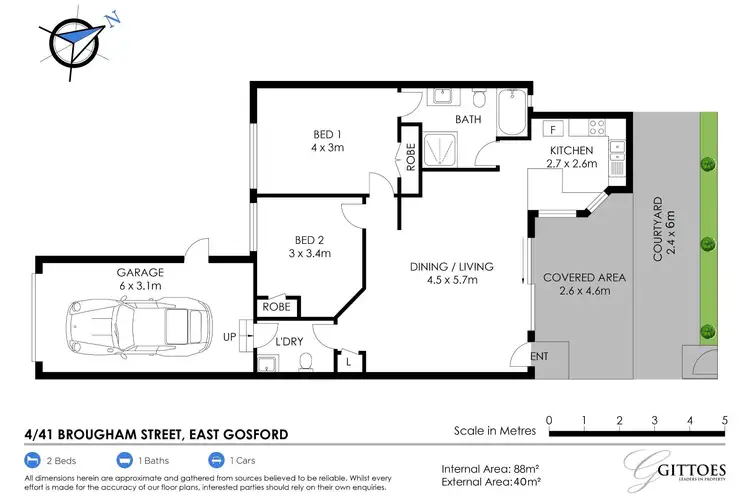 Floorplan of Homely villa listing, 4/41 Brougham Street, East Gosford NSW 2250