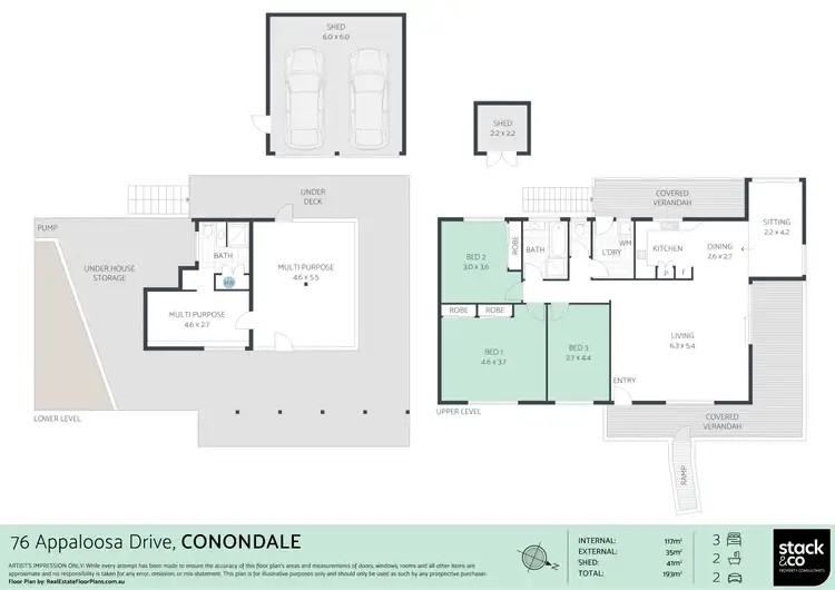 Floorplan of Homely rural property listing, 76 Appaloosa Drive, Conondale QLD 4552