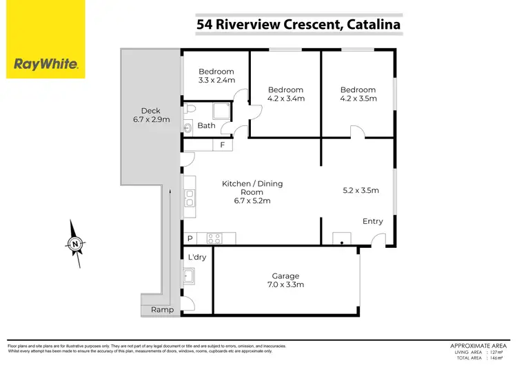 Floorplan of Homely house listing, 54 Riverview Crescent, Catalina NSW 2536