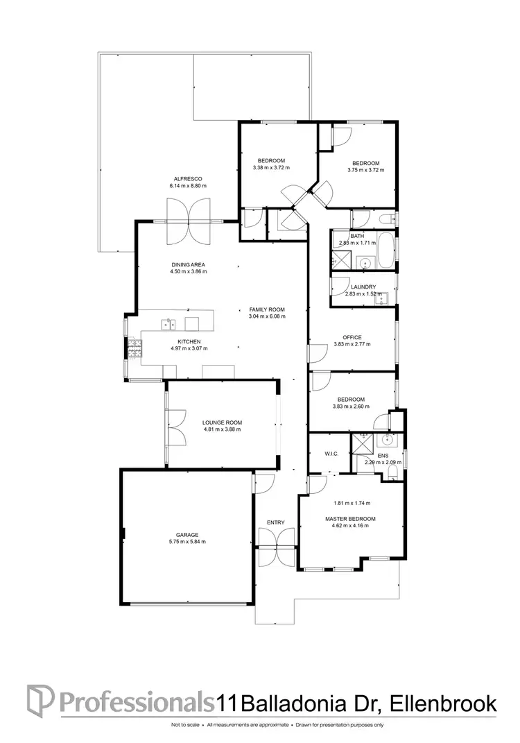 Floorplan of Homely house listing, 11 Balladonia Drive, Ellenbrook WA 6069