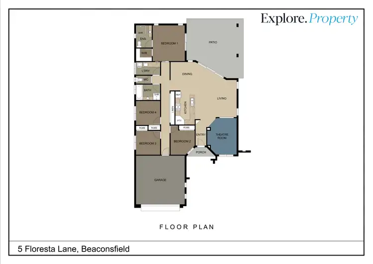 Floorplan of Homely house listing, 5 Floresta Lane, Beaconsfield QLD 4740