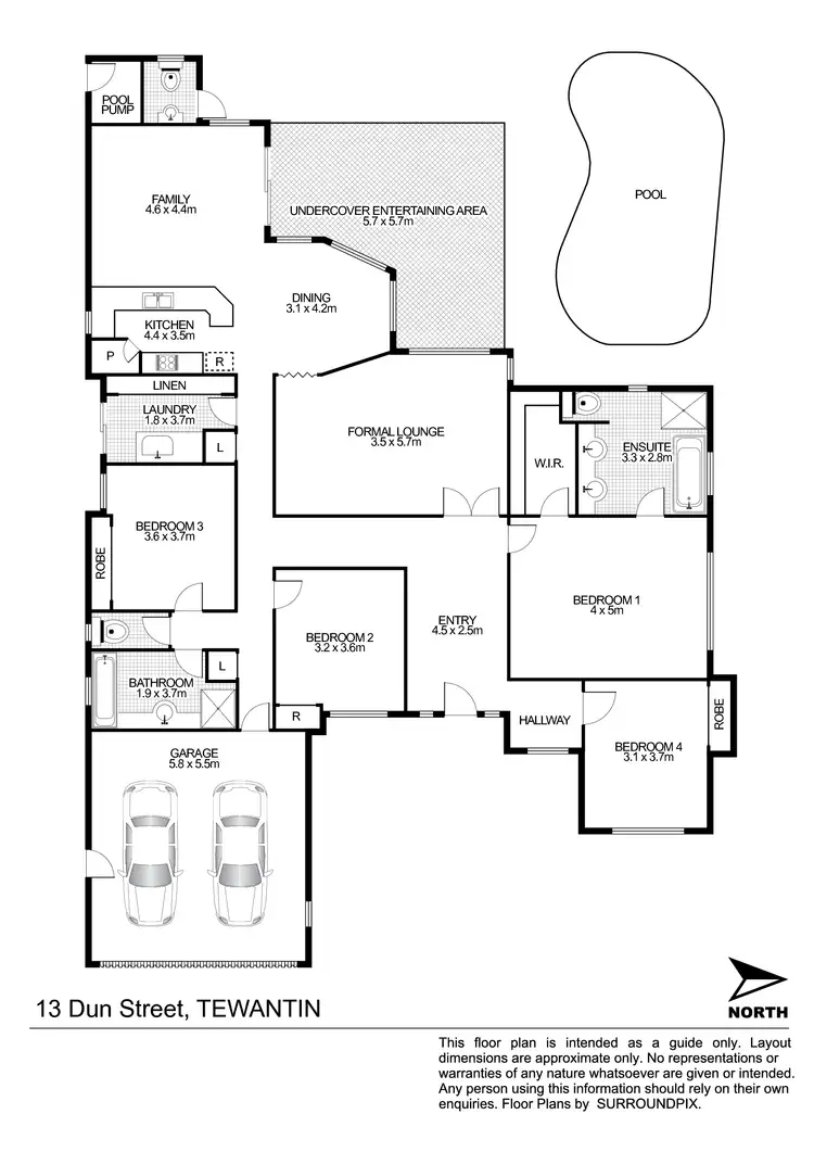 Floorplan of Homely house listing, 13 Dun Street, Tewantin QLD 4565