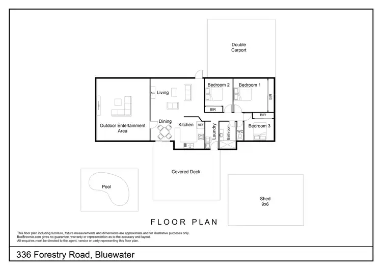 Floorplan of Homely house listing, 336 Forestry Road, Bluewater Park QLD 4818