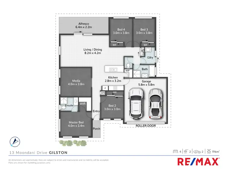 Floorplan of Homely house listing, 13 Moondani Drive, Gilston QLD 4211