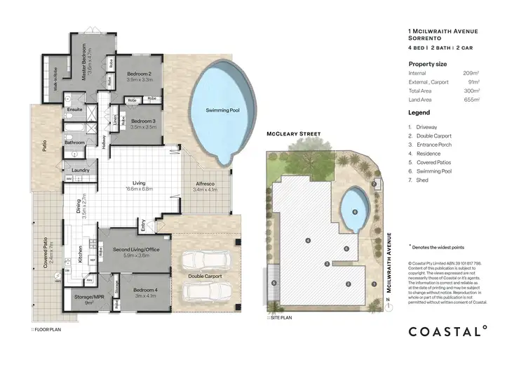 Floorplan of Homely house listing, 1 Mcilwraith Avenue, Sorrento QLD 4217