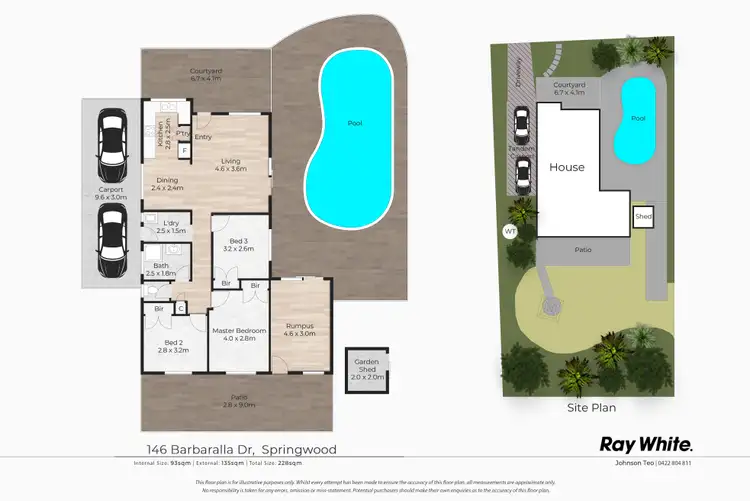 Floorplan of Homely house listing, 146 Barbaralla Drive, Springwood QLD 4127