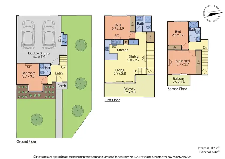 Floorplan of Homely townhouse listing, 7/12 Highmoor Avenue, Bayswater VIC 3153