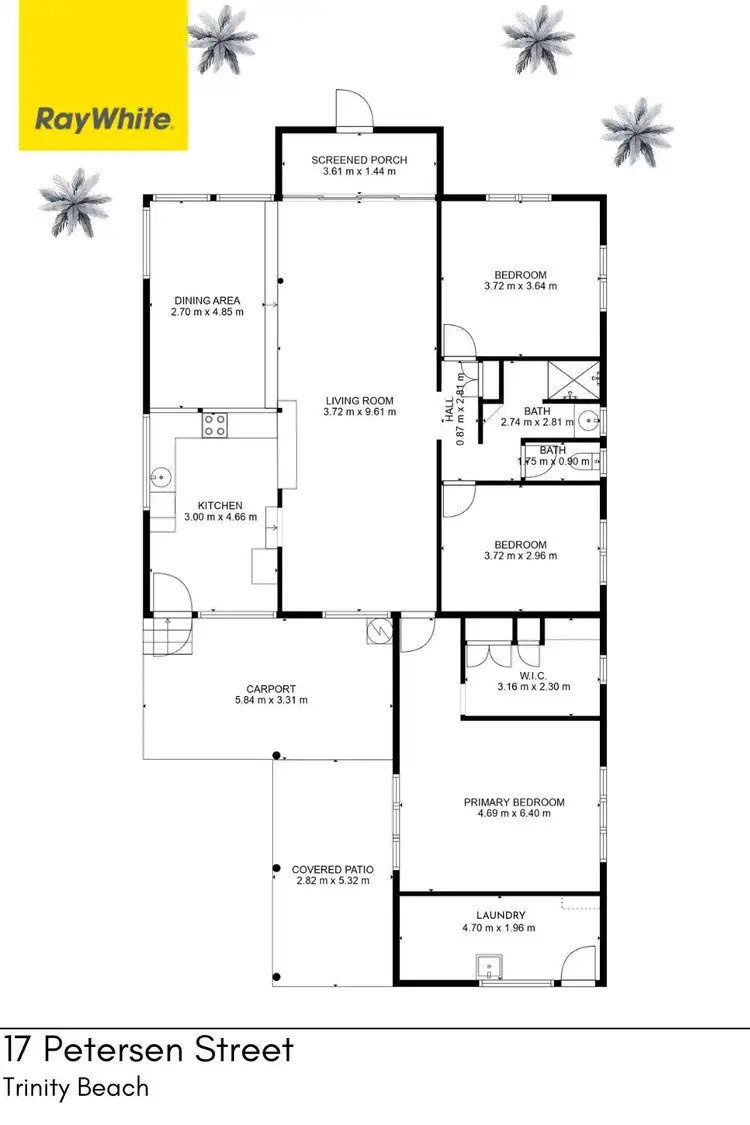 Floorplan of Homely house listing, 17 Petersen Street, Trinity Beach QLD 4879