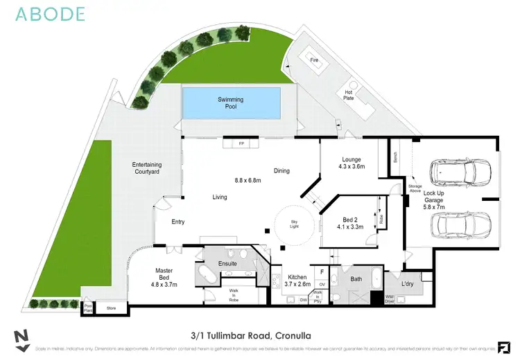 Floorplan of Homely apartment listing, 3/1-3 Tullimbar Road, Cronulla NSW 2230