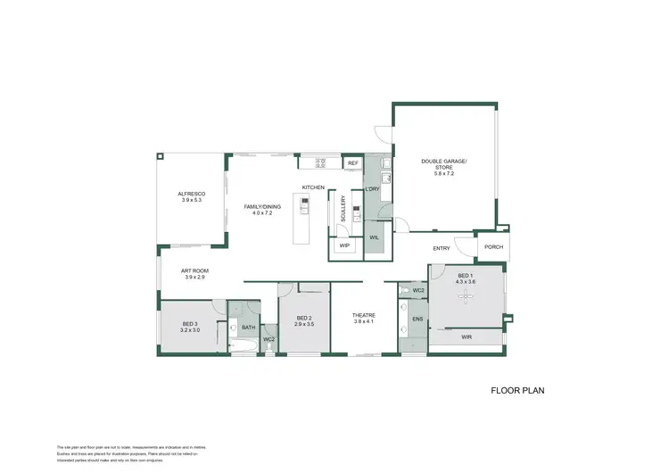 Floorplan of Homely house listing, 14 Jacana Way, Halls Head WA 6210