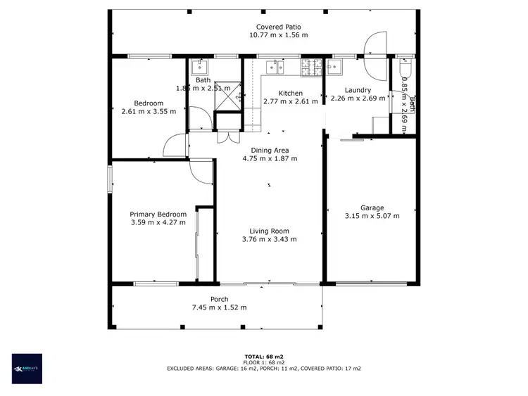 Floorplan of Homely unit listing, 2/2 Grey Street, Burnett Heads QLD 4670