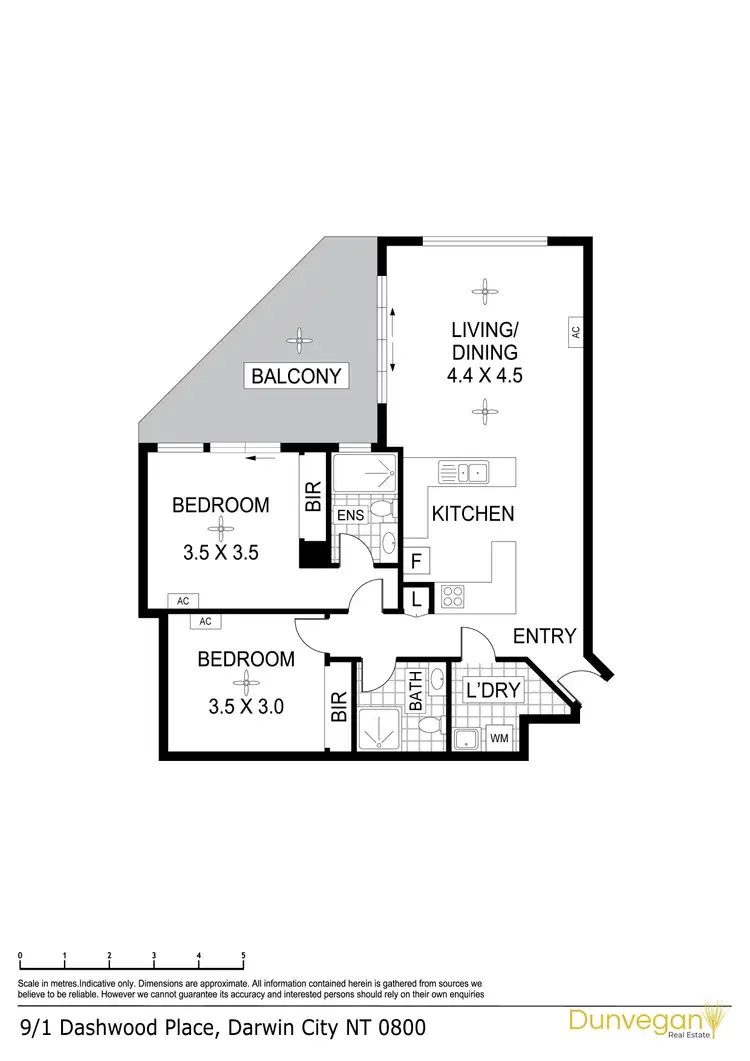 Floorplan of Homely unit listing, 9/1 Dashwood, Darwin City NT 800