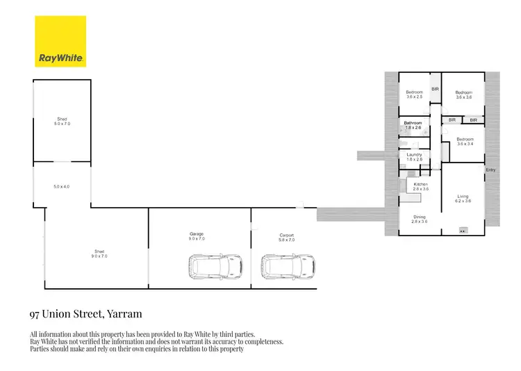 Floorplan of Homely house listing, 97 Union Street, Yarram VIC 3971