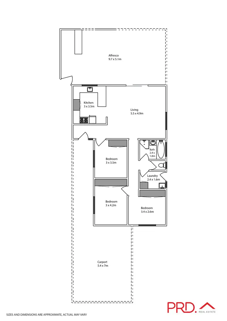 Floorplan of Homely house listing, 5 Delamere Court, Merbein VIC 3505