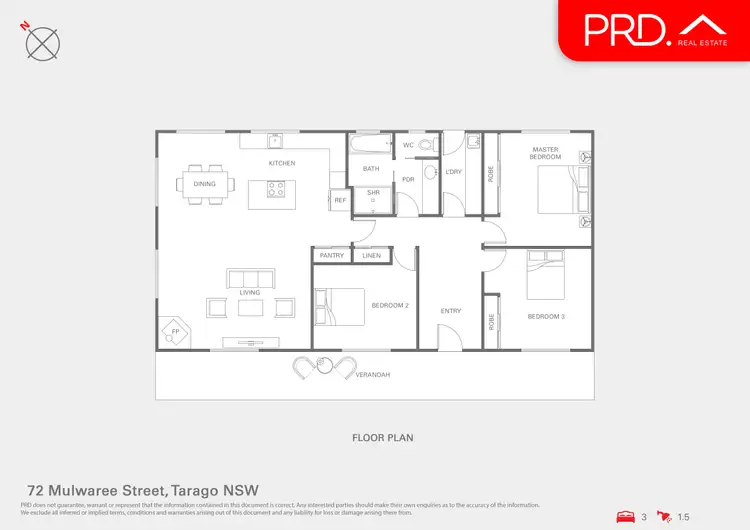 Floorplan of Homely house listing, 72 Mulwaree Street, Tarago NSW 2580