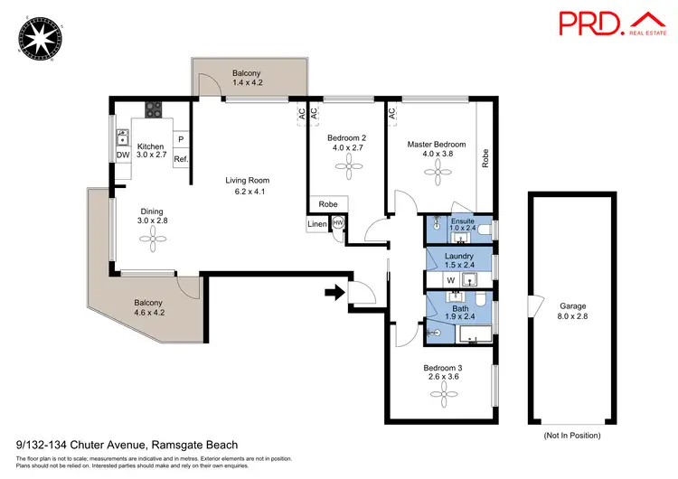 Floorplan of Homely apartment listing, 9/132-134 Chuter Avenue, Ramsgate Beach NSW 2217